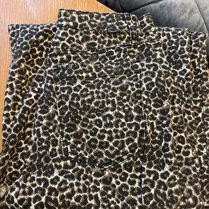 Leopard Print Boot Cut Pants